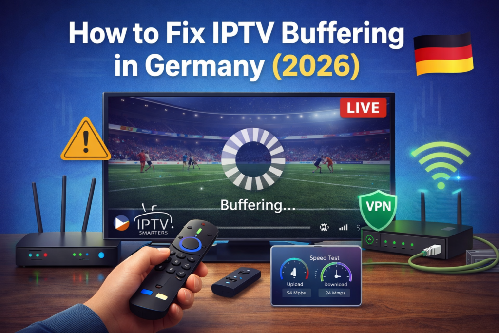 How to Fix IPTV Buffering in Germany (2026)– Complete Guide