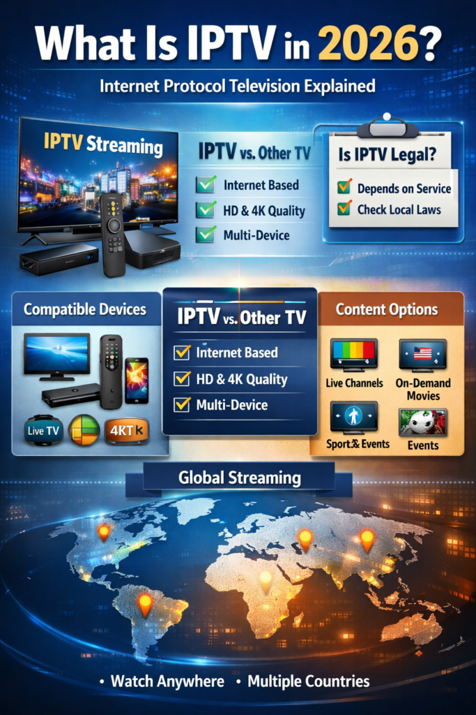 What Is IPTV in 2026? Full Guide to IPTV Streaming& Services