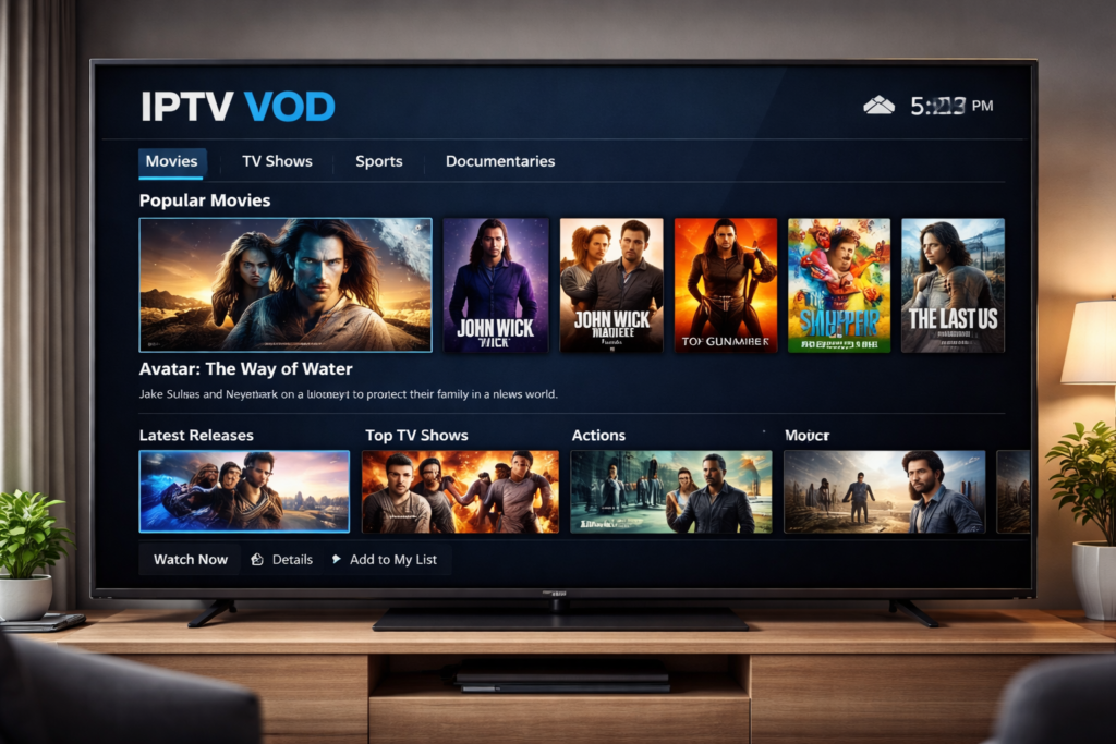What s IPTV VOD and How it works ( Complete 2026 Guide )